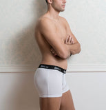 Basic White Male Trunk Underwear