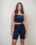 Blue Velvet Bicycle Shorts