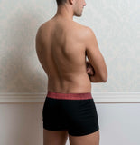 Red Lurex Male Trunk Underwear