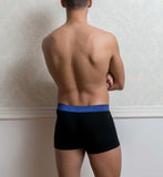 Blue Lurex Male Trunk Underwear