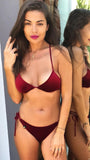 Pasithea Red Velvet Top Bikini Limited