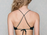 Pasithea Green Velvet Top Bikini