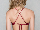Pasithea Red Velvet Top Bikini Limited