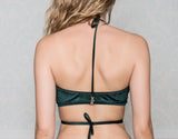 Ferousa Green Velvet Top Bikini