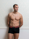 Red Lurex Male Trunk Underwear