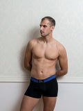Blue Lurex Male Trunk Underwear
