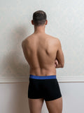 Blue Lurex Male Trunk Underwear