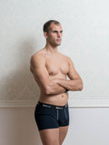 Basic Dark Blue Male Trunk Underwear