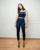 Blue Velvet Leggings