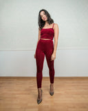 Red Velvet Leggings