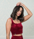 Red Velvet Crop Top