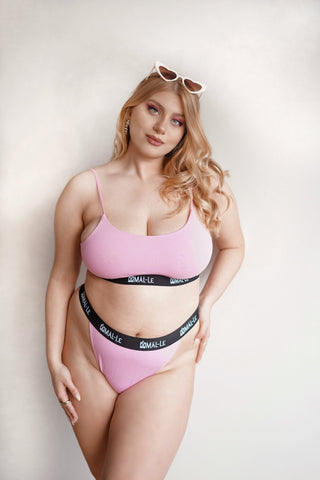 Basic Pink High Waist Brief