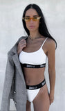 Basic White Classic Bra and High Waist Brief