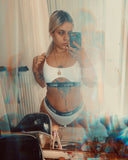 Basic White Bra with Cut Out